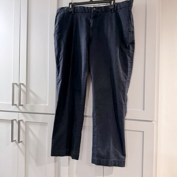 Polo Ralph Lauren Navy Flat Front Stretch‎ Classic Fit Khakis size 40x30 - Picture 1 of 9